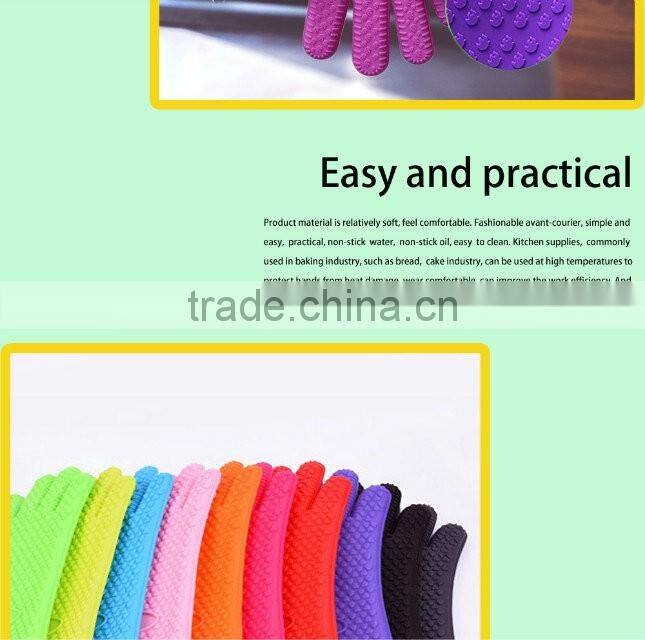 bbq glove oven gloves , silicone heat resistant gloves , grill gloves withstand heat