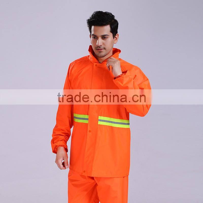 oem custom reflective yellow keep warm oxford rain coat waterproof work uniforms