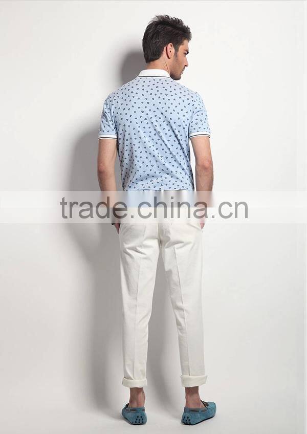 Custom design all over printing short sleeve cotton mens polo shirt wholesale softtextile