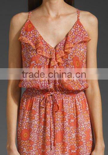 fashionable!OEM and ODM!garment!12DR066 nice 100%silk long dresses 2012 for summer,casual,nice print