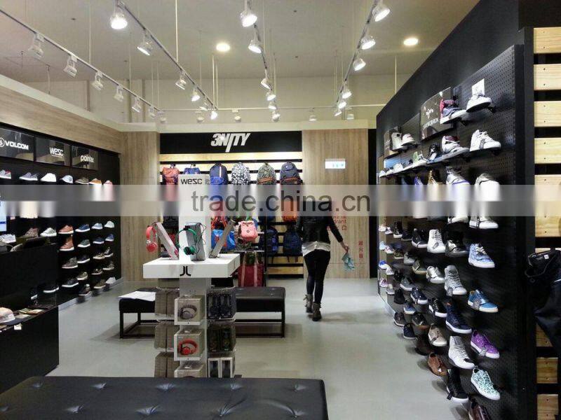 gray black gondola shelves/supermarket/electronic display shelves