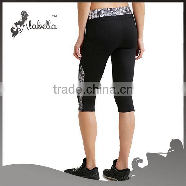 Ladies capri trousers with printed fabric Ladies trousers designs