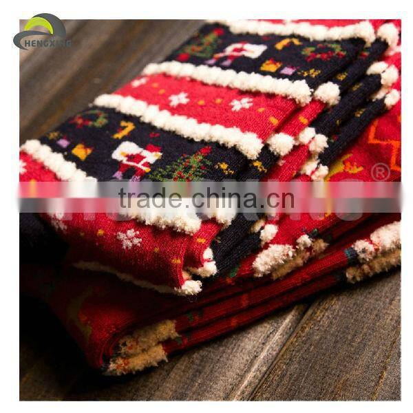 Custom Red Funny Christmas Socks