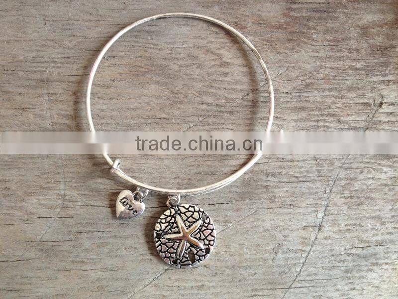 gold ocean theme charm elastic fabric knot bracelet ribbon hair ties ponytail holder Knotted Hair Ties Yoga Hair Ties