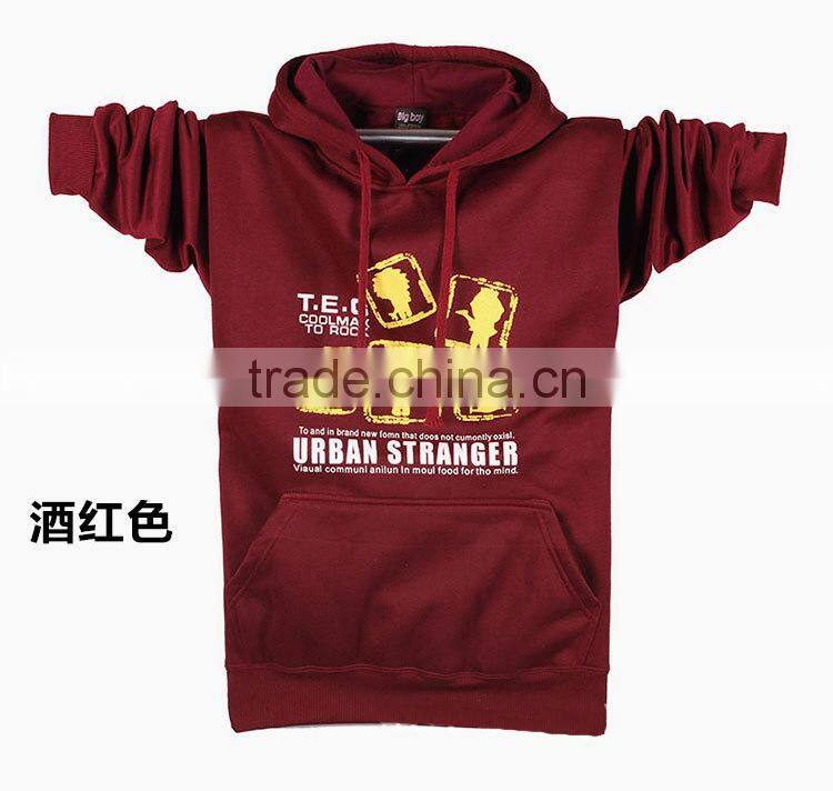 Boys 100% cotton printing pullover hoodie boys hoodies cheap with hood design