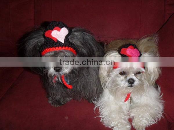 Funny winter handmade knitting christmas dog hat