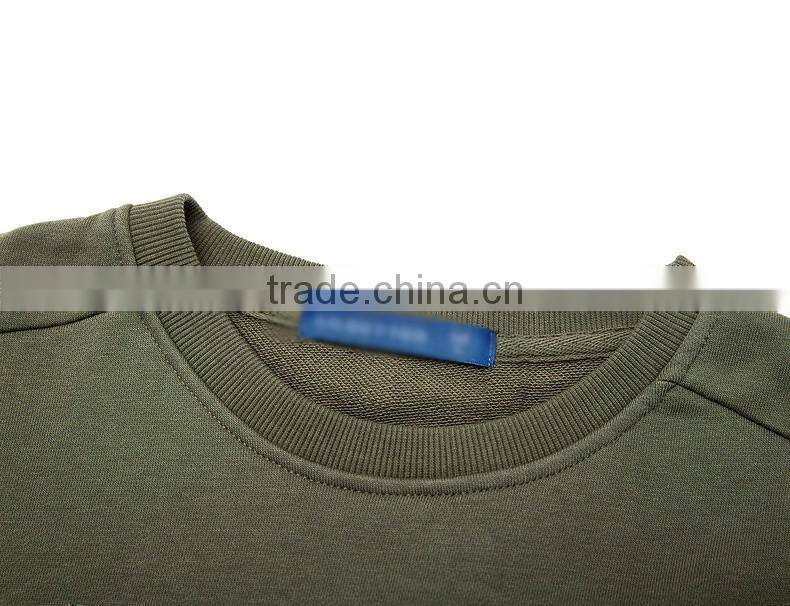 Printing High Quality Custom 100 cotton sweatshirts wholesale Crew Neck french terry sweatshirt