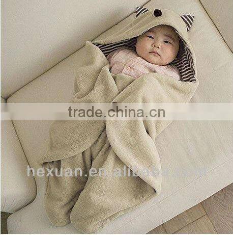 Cartoon Baby Coral Fleece Bathrobe