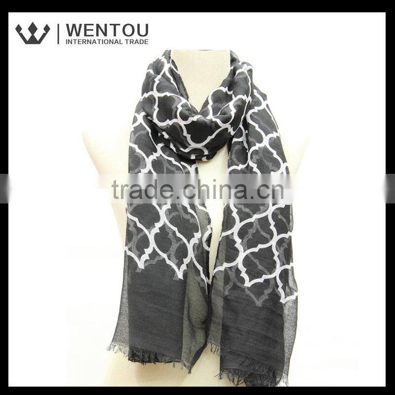 New Arrival Plaid Voile Checked Scarf