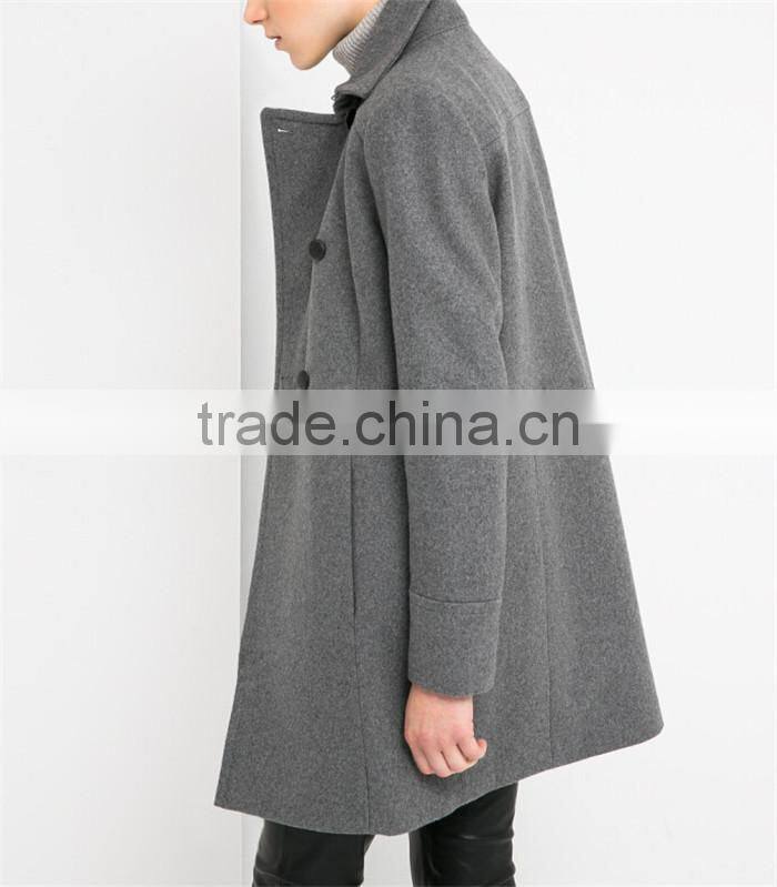 luxury grey high quality gothic long winter coats for women