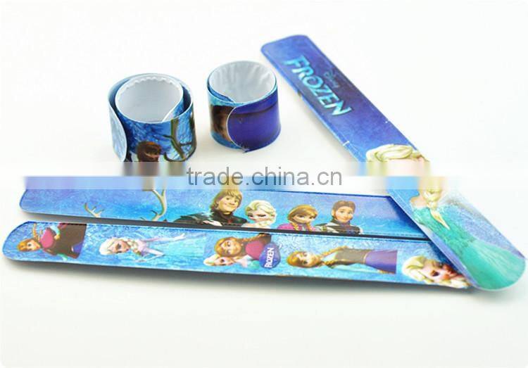 Kids Color print slap bracelets cartoon print slap band