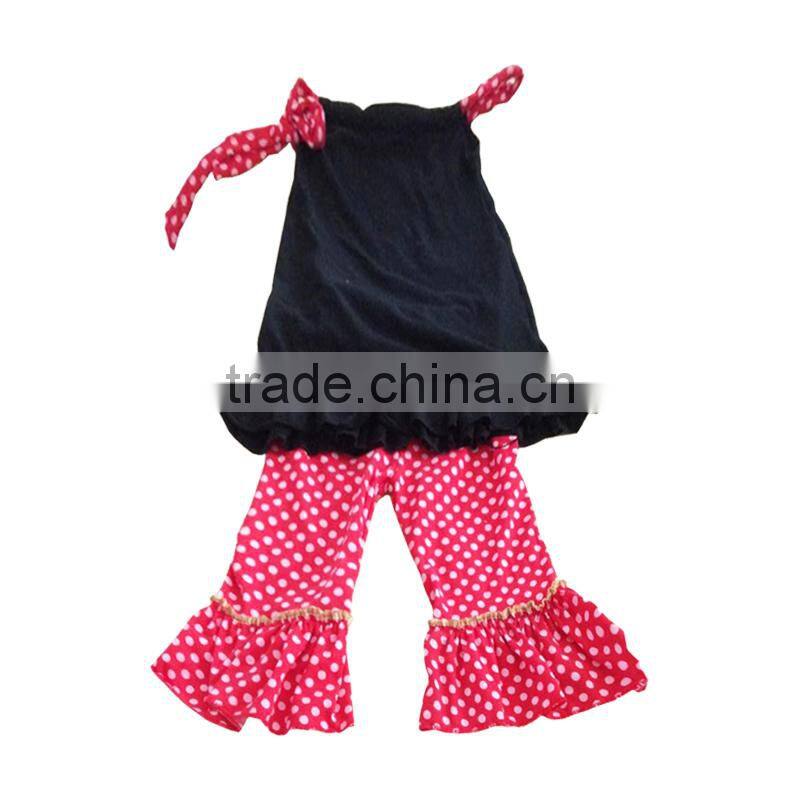 Boutique Cheap Baby Girl Clothes Cotton Knit Sleeveless Tops Cute Zebra Printed Pants Leggings Toddler Girl Clothes