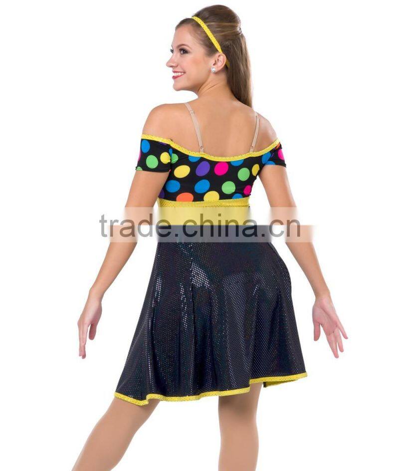 New arrival design cheap colorful dance dresses,ballroom dancing dresses china