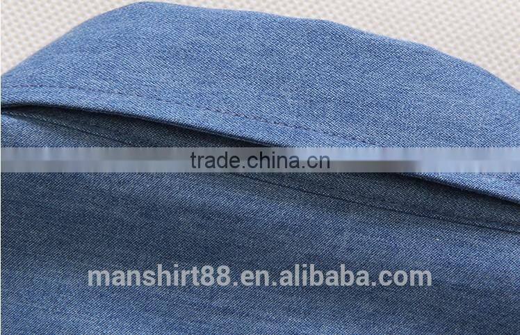 2017 fashion denim jeans boy's casual shirt