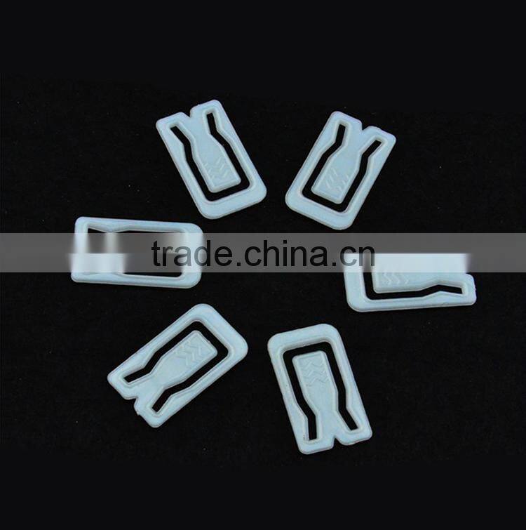 3.4*1.9*0.25cm PS White Square Shape Plastic Clip for Garment Accessory
