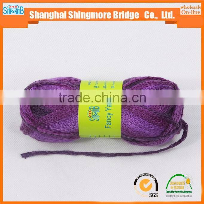 alibaba trade assurance yarn factory supply fancy yarn hand knitting acrylic tube yarn with 50g balls