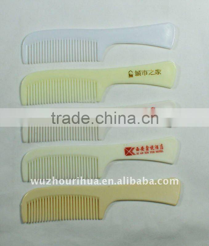 Disposable plastic hotel comb for travel