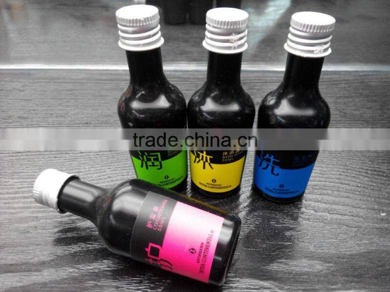 High grade hotel accessories fashion design plastic bottle