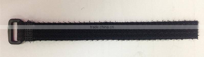 custom logo adjustable colourful self locking hook and loop cable ties