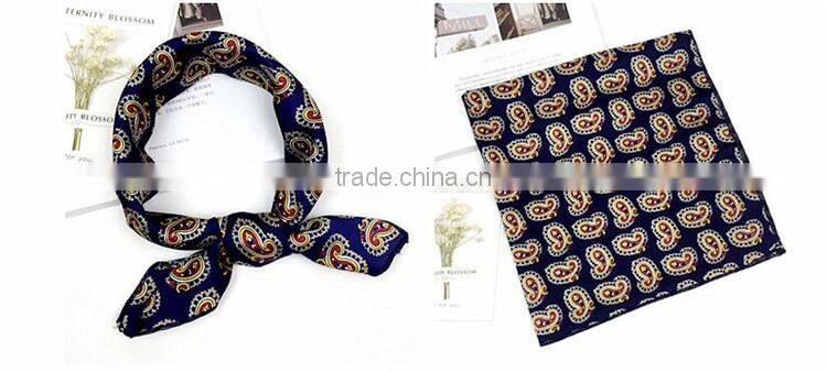 women digital print custom design silk scarf