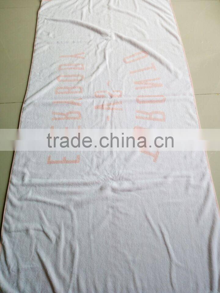 100%cotton custom design Terry Jacquard Yarn dyed large size/light color bath pool/beach blanket Towels