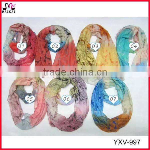 New design winter fashion heart printed muslim scarf