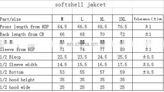 polyester soft shell jacket warm fleece inside