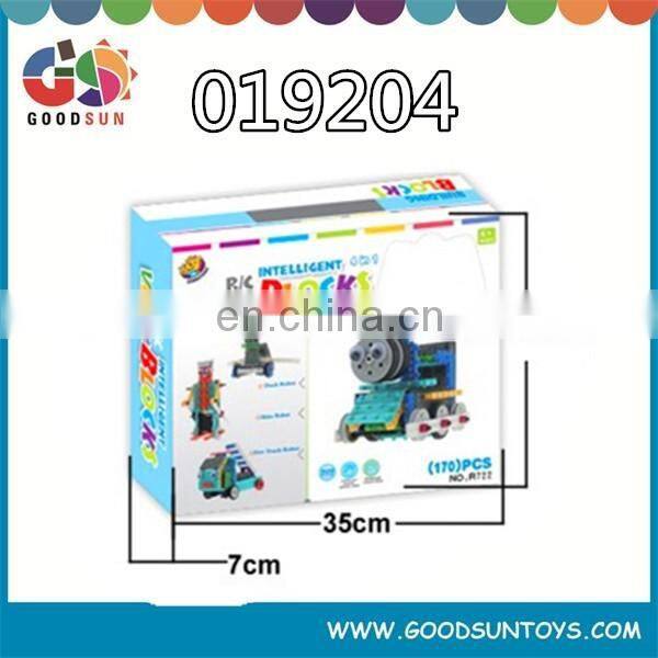 Educational plastic R/C toys for kids R/C car building blocks toys sets for sale