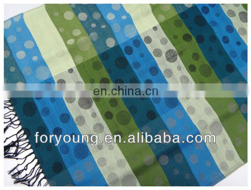 polka dot woven scarf
