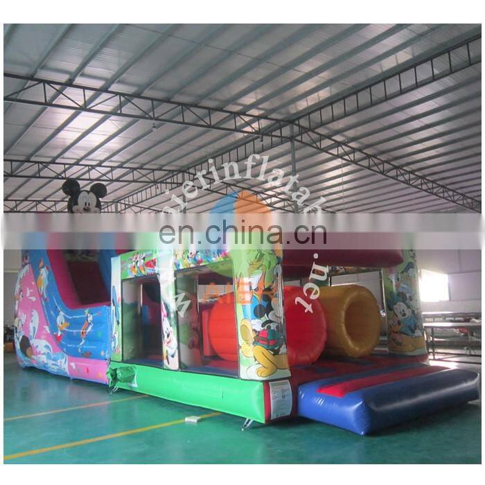2017 Aier hot sale advertising strong colored inflatable slide