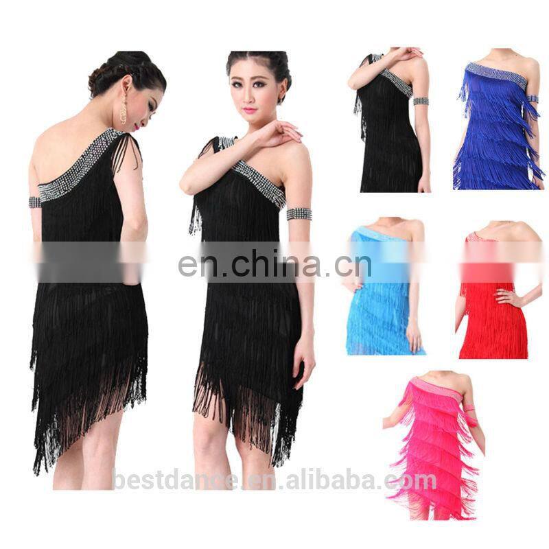 BestDance latin dance costume dress sexy party evening dance costume dress OEM 4 colors