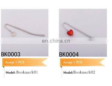 Fashion jewellery antique style fancy feather bookmark for promotion