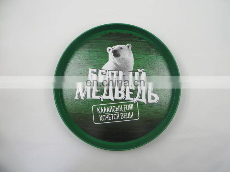 PS plastic beer bottle non slip bar serving tray