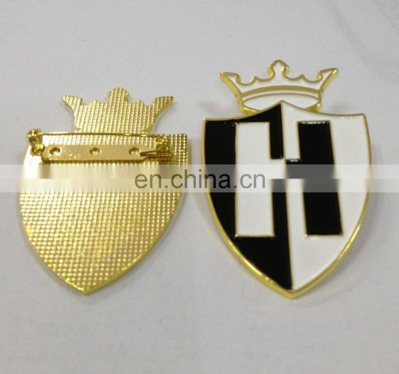 flower shaped badge/ emblem / metal lapel pin hard enamel