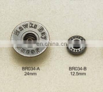 24mm metal button&rivets for clothes