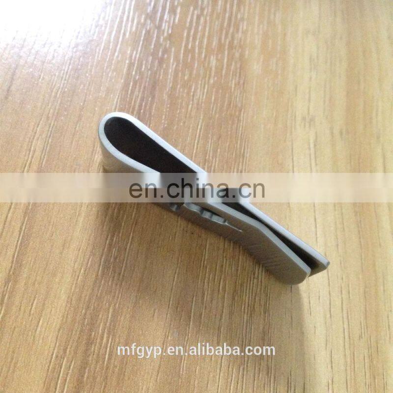 Free sample red plated money clip with spring