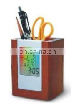 Modern Leather Penholder with Calendar