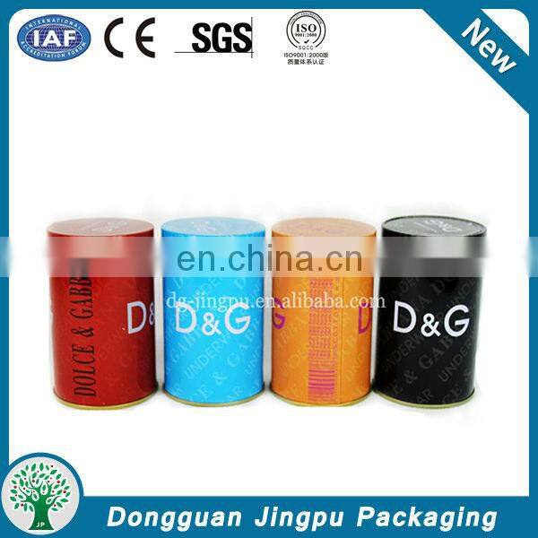 Luxury moistureproof metal t-shirt packaging tube