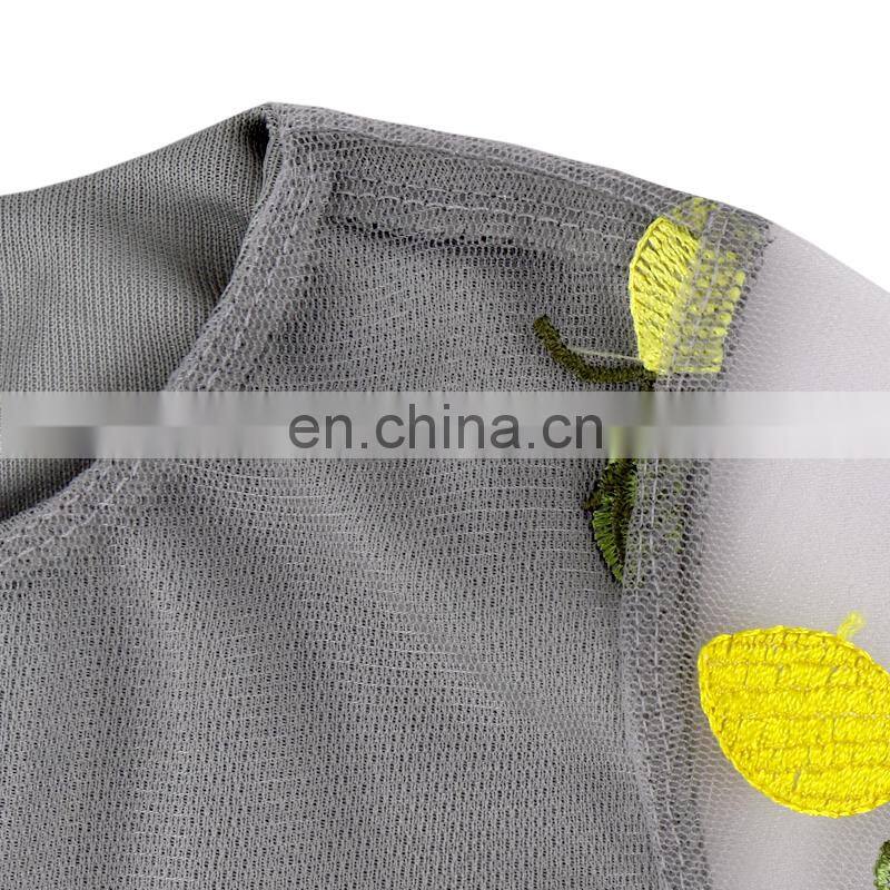 Spring autumn girls dress casual long sleeves lace mesh floral kids dresses girl cute princess dress