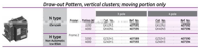 GW20M4 GW25M4 EntelliGuard Power Circuit Breaker