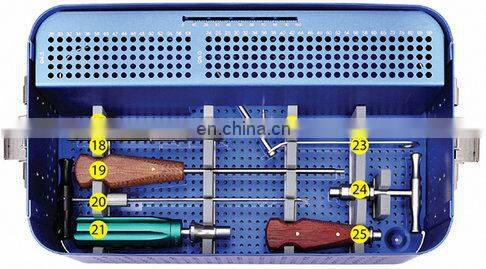 CE & ISO Marked Bone Surgery Instruments Large Fragment Locking Plates Instruments Set Orthopedic Surgical Implants