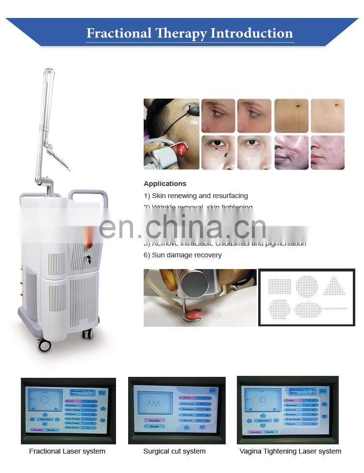 Korea seven Joint Arms Fractional CO2 laser equipment for skin rejuvenation and vaginal tightening