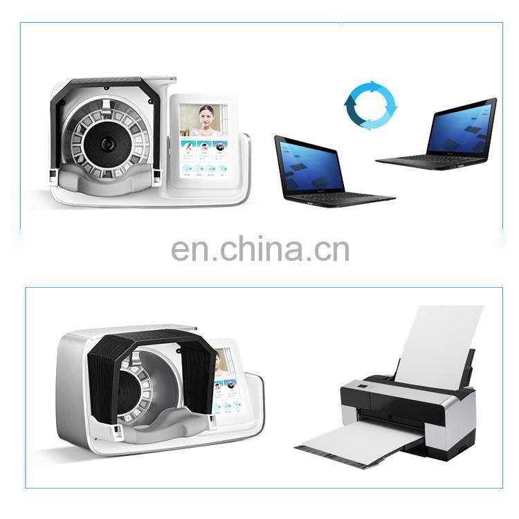 Skin condition analyser skin scanner machine with camera for moisture oil measure