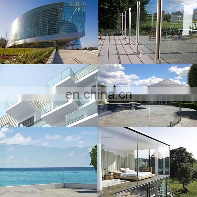 5+5mm tempered glass pool fencing PVB 10mm safety laminated glass fence