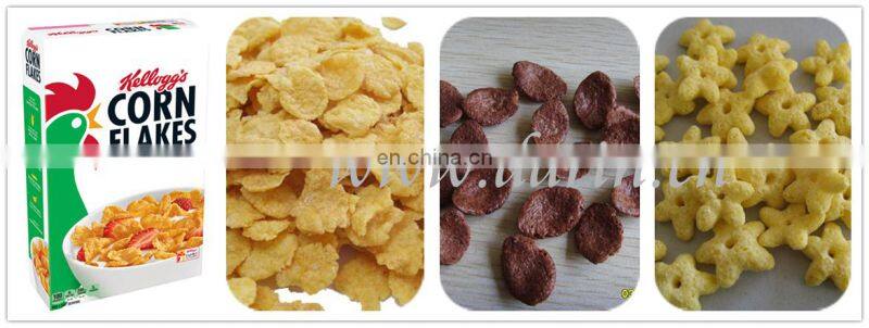 Kellog's Type Corn Flakes Breakfast Cereals Processing Line Twin Screw Extruder