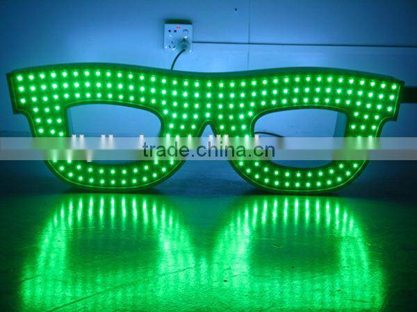 8531200000 outdoor led glasses sign from LIYI