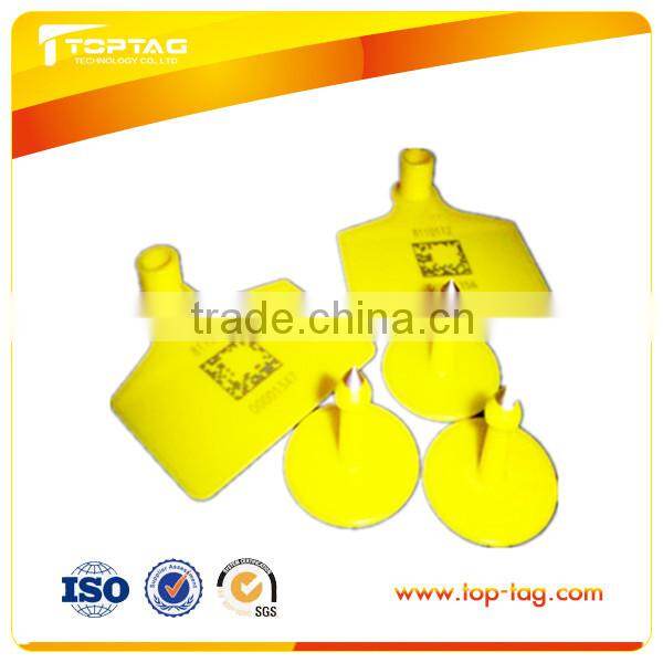 Customized Lf/Hf Rfid Animal Ear Tag 2014 New Rfid Animal Ear Tag