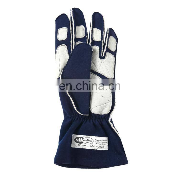 Custom Logo Fire Resistant Genuine Leather SFI Racing Auto Driving Gloves With 3.3/5 Rated