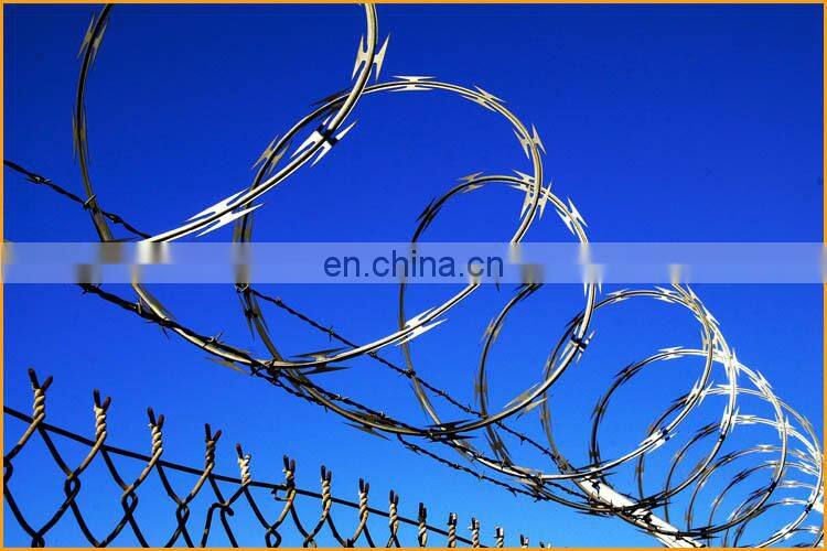 Hot sale high quality razor barbed wire/ military concertina wire