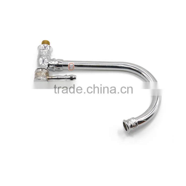 Factory saler zinc kitchen sink wall in kitchen faucet